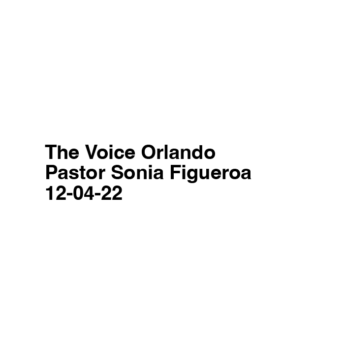 The Voice The Last Sermon of 2022